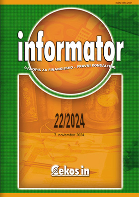 Informator broj 22/2024 od 7.11.2024.